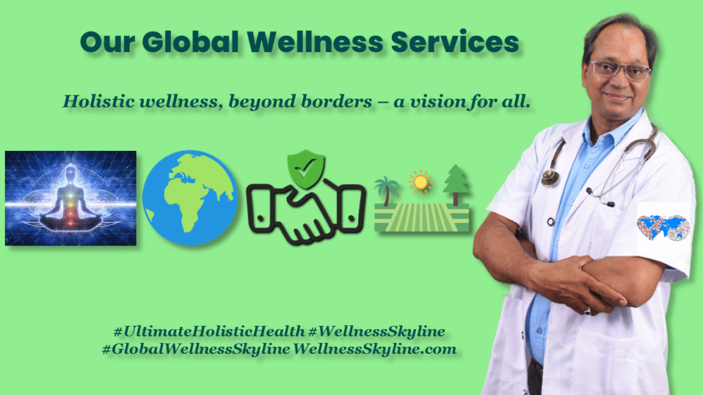 Global Wellness Skyline – holistic healthcare and wellness services designed for preventive, physical, mental, social, and spiritual wellbeing.