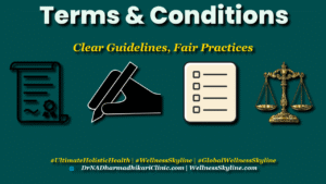 Terms & Conditions template image with agreement and justice scale icons — Wellness Skyline • Caption: Fair Use, Clear Rules — Our Terms & Conditions at Wellness Skyline