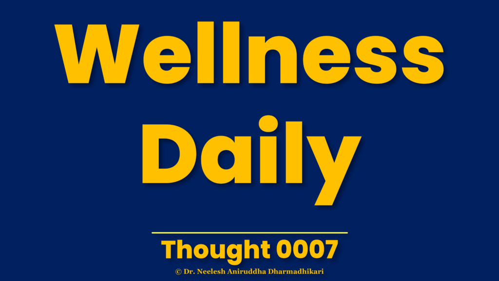 wellness daily thought on thoughtful living