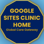 Google Sites Clinic Home button connecting visitors to the Global Care Gateway of Dr N A Dharmadhikari Clinic.